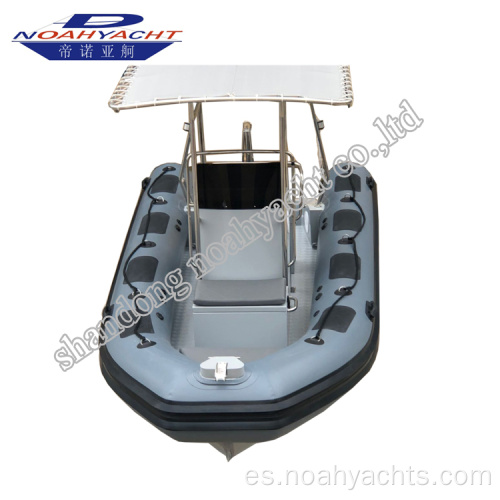 Barco de pesca de costilla de bote de aluminio de 17 pies
